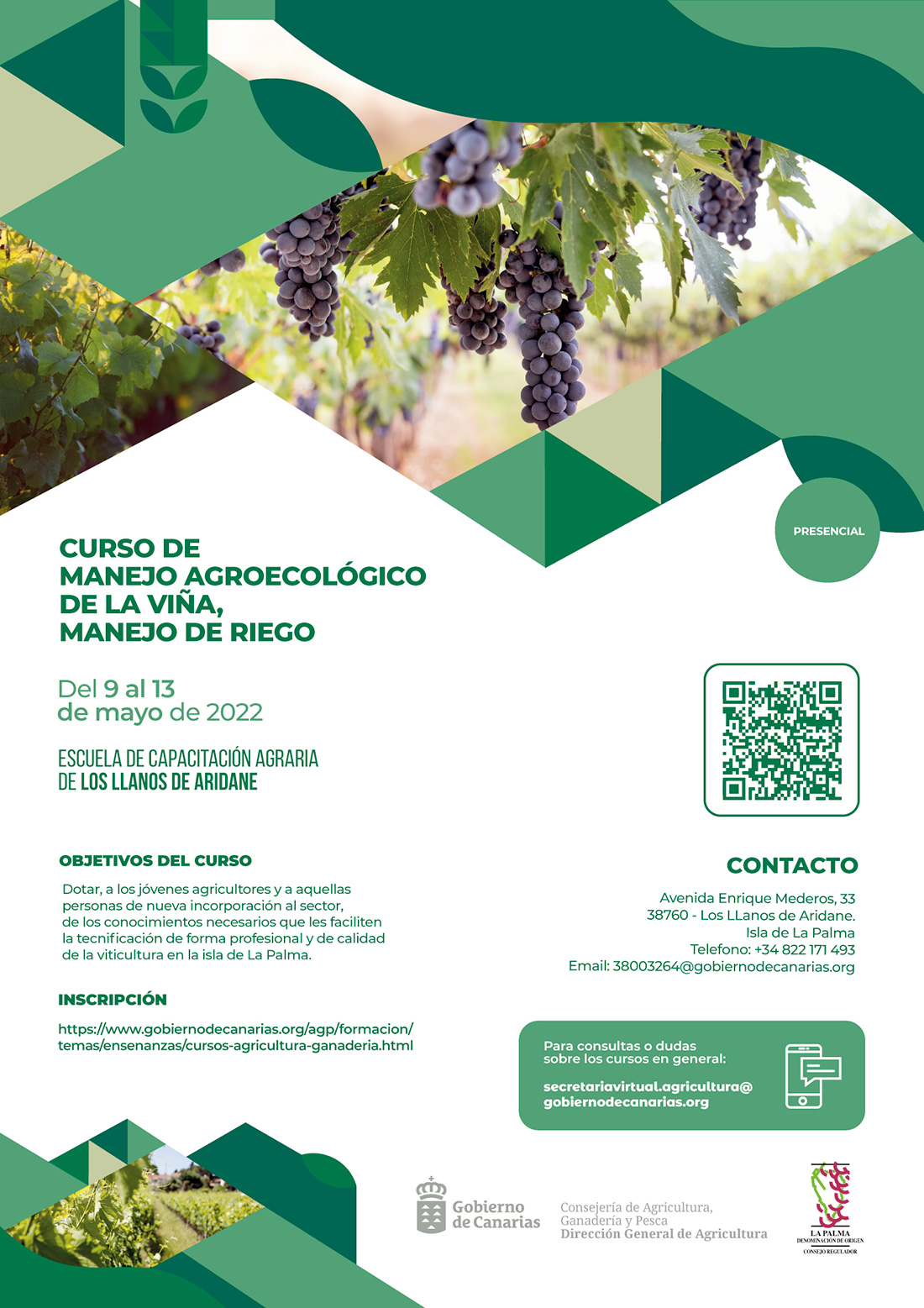 Curso sobre manejo del riego en el cultivo del viñedo